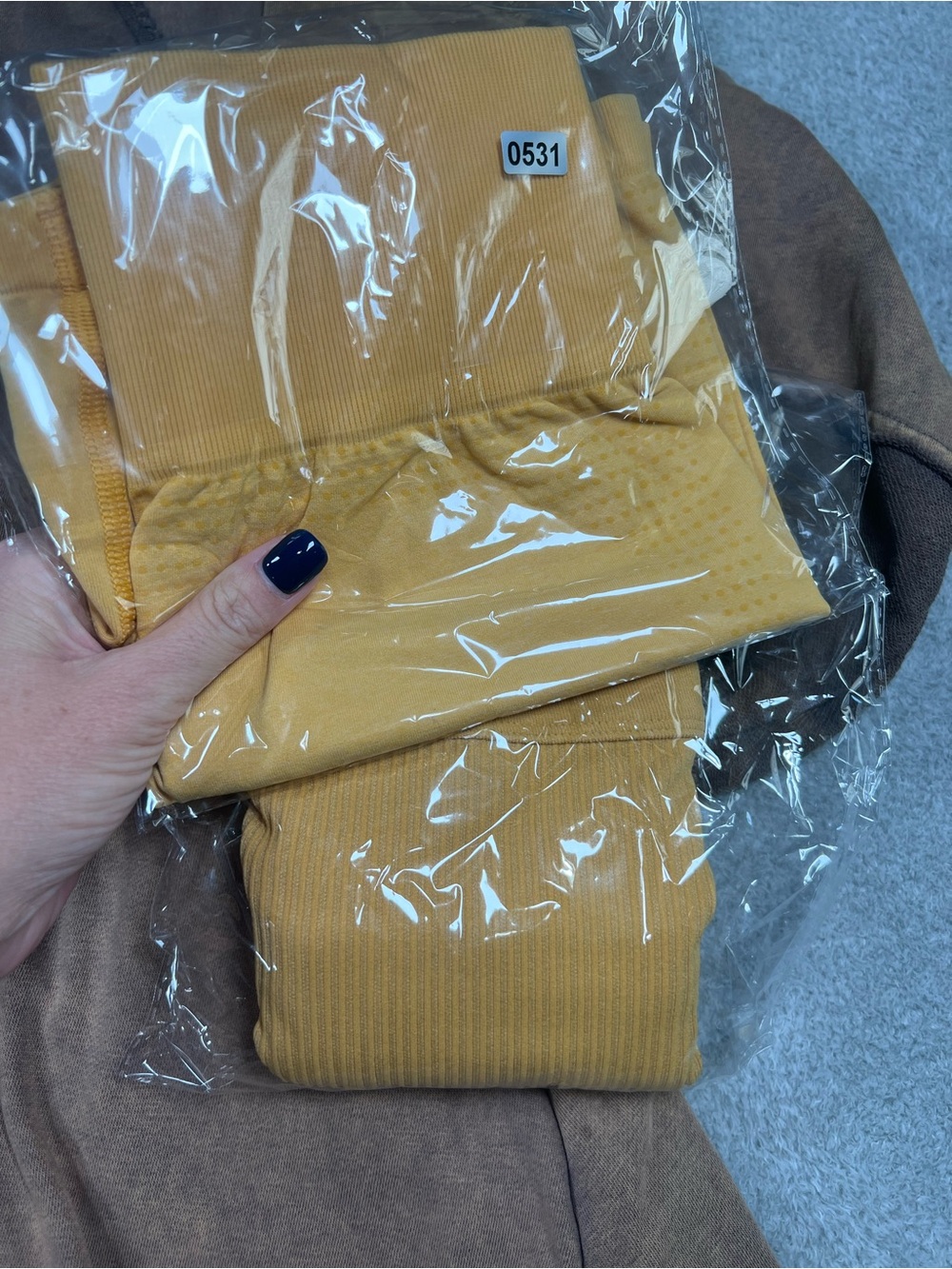 YPB Your Personal Best Womens Mustard Yellow Ribbed Seamless Crop Tank Top Small - Picture 7 of 7